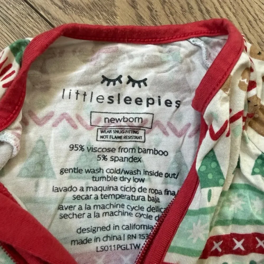 Little Sleepies Posh Peanut Newborn One Pieces Lot of 3 Bamboo
